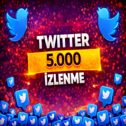  ⭐GARANTİLİ⚡TWİTTER 5.000 İZLENME⚡